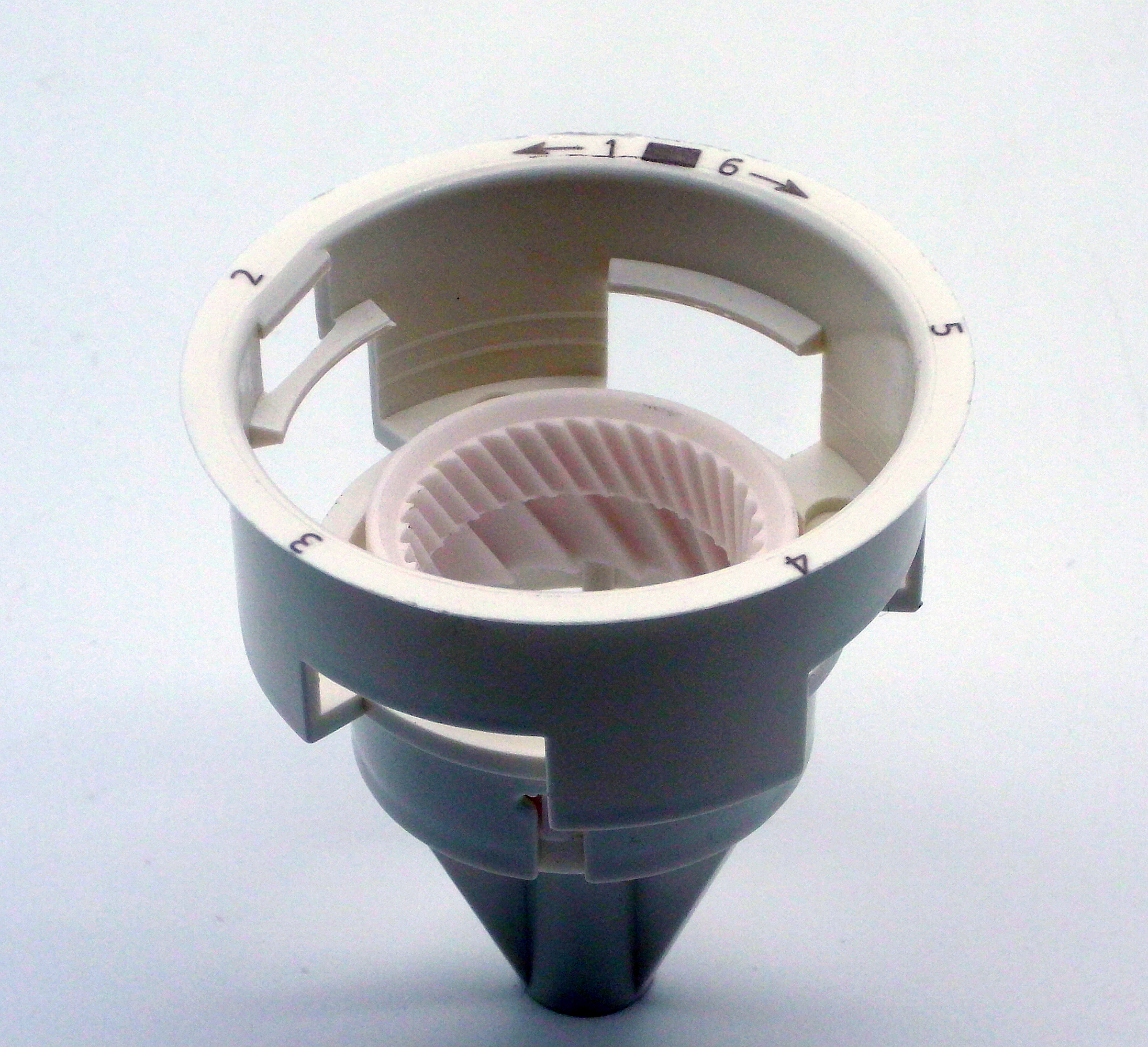 Mahlringaufnahme mit Mahlring Zassenhaus Mahlwerk