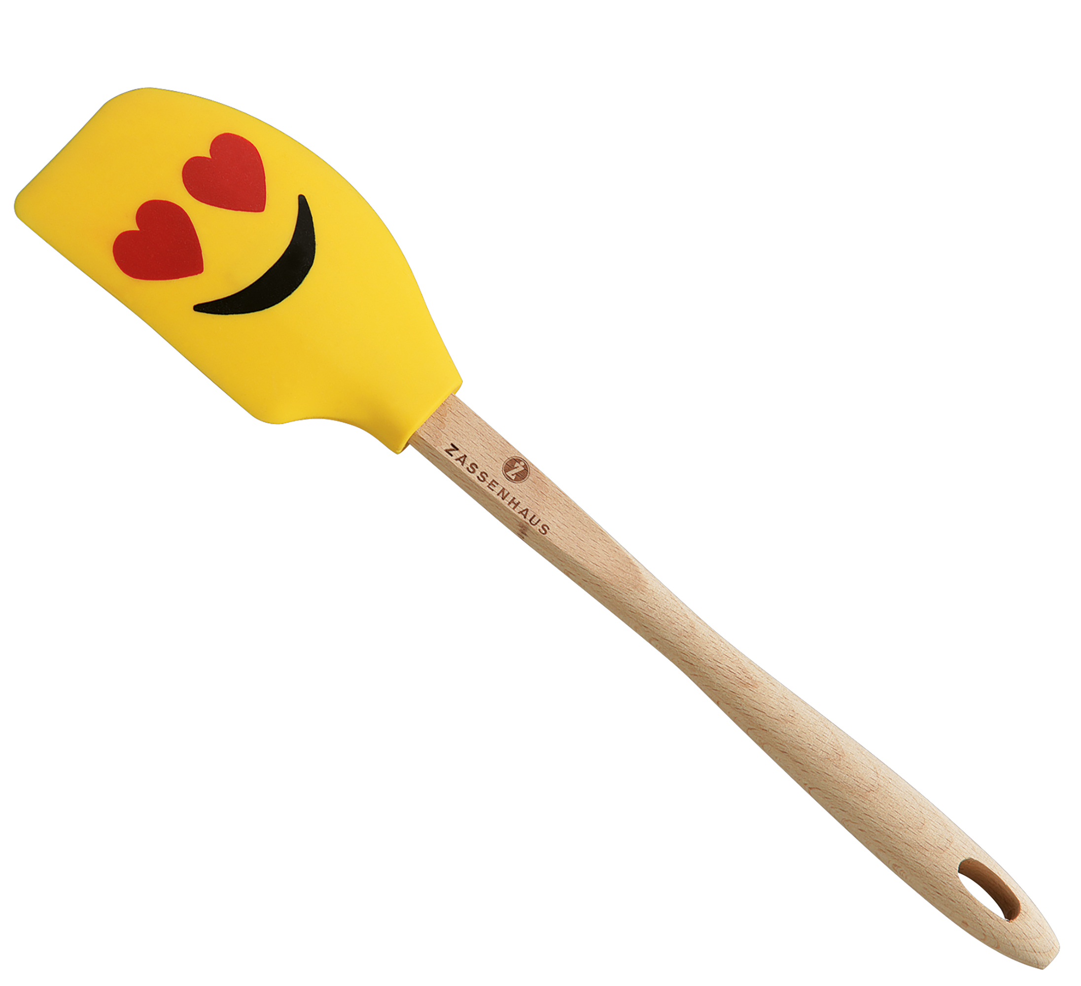 SMILEY - Teigschaber LOVE, Buche 30,5 cm