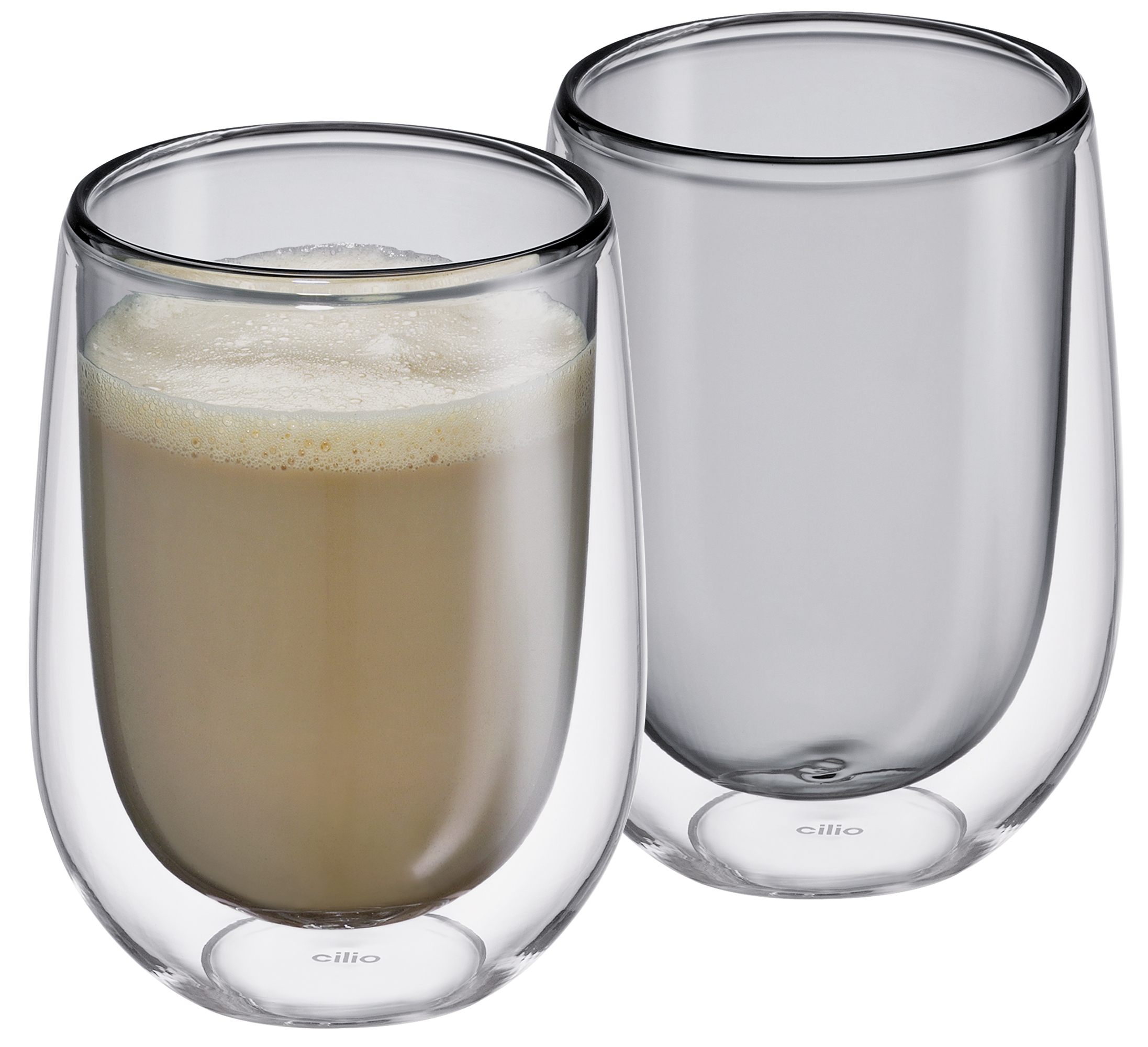 Milchkaffee-Glas VERONA, grau