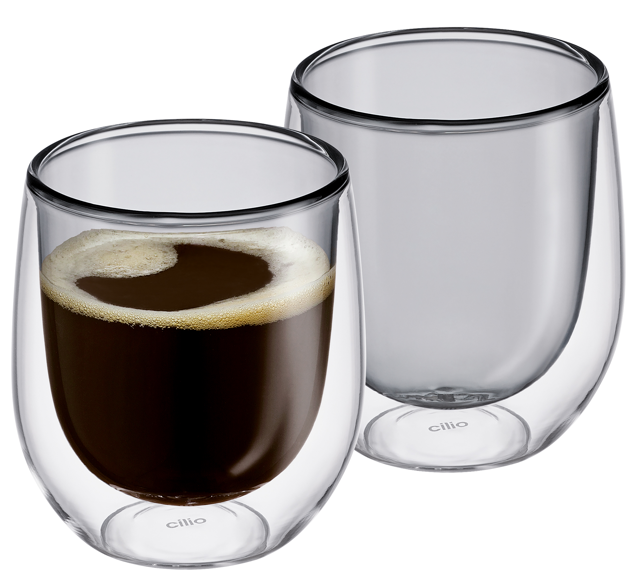 Kaffee-Glas VERONA, grau
