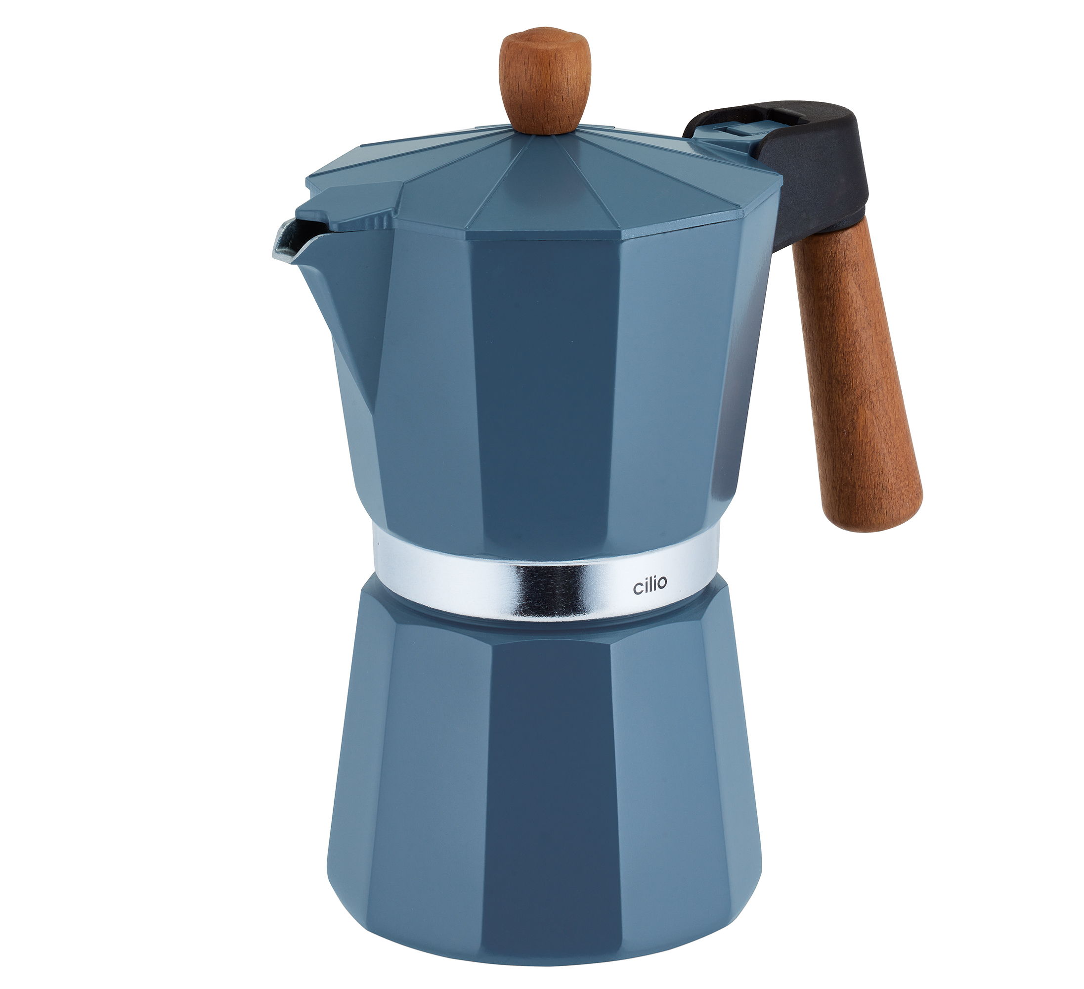 Espressokocher LEGNO 6T blu