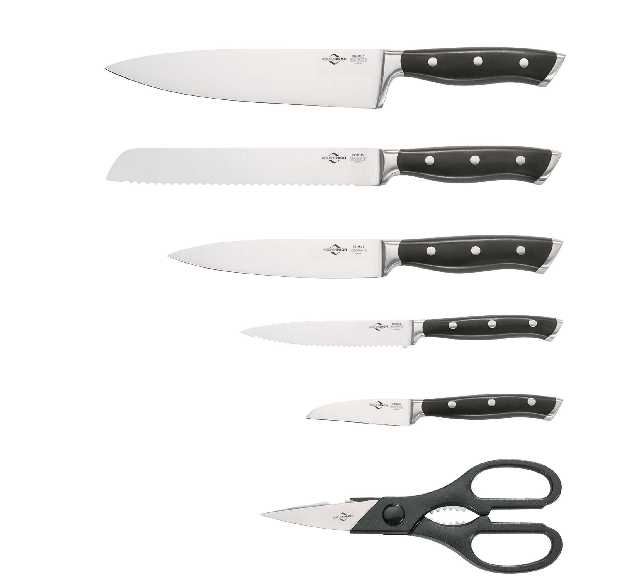Messerblock PRIMUS CLASSIC, 7-tlg., schwarz