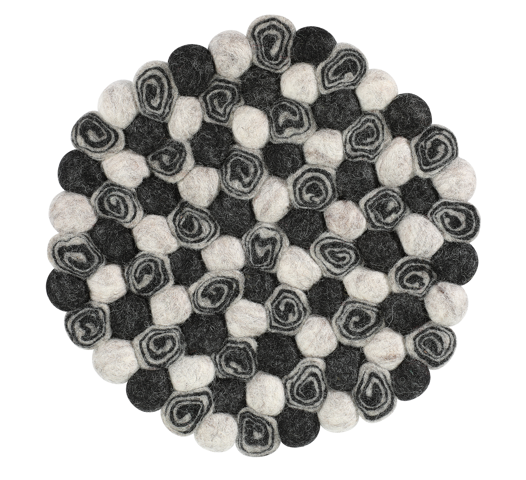 Untersetzer LANA ANTRACITE rund