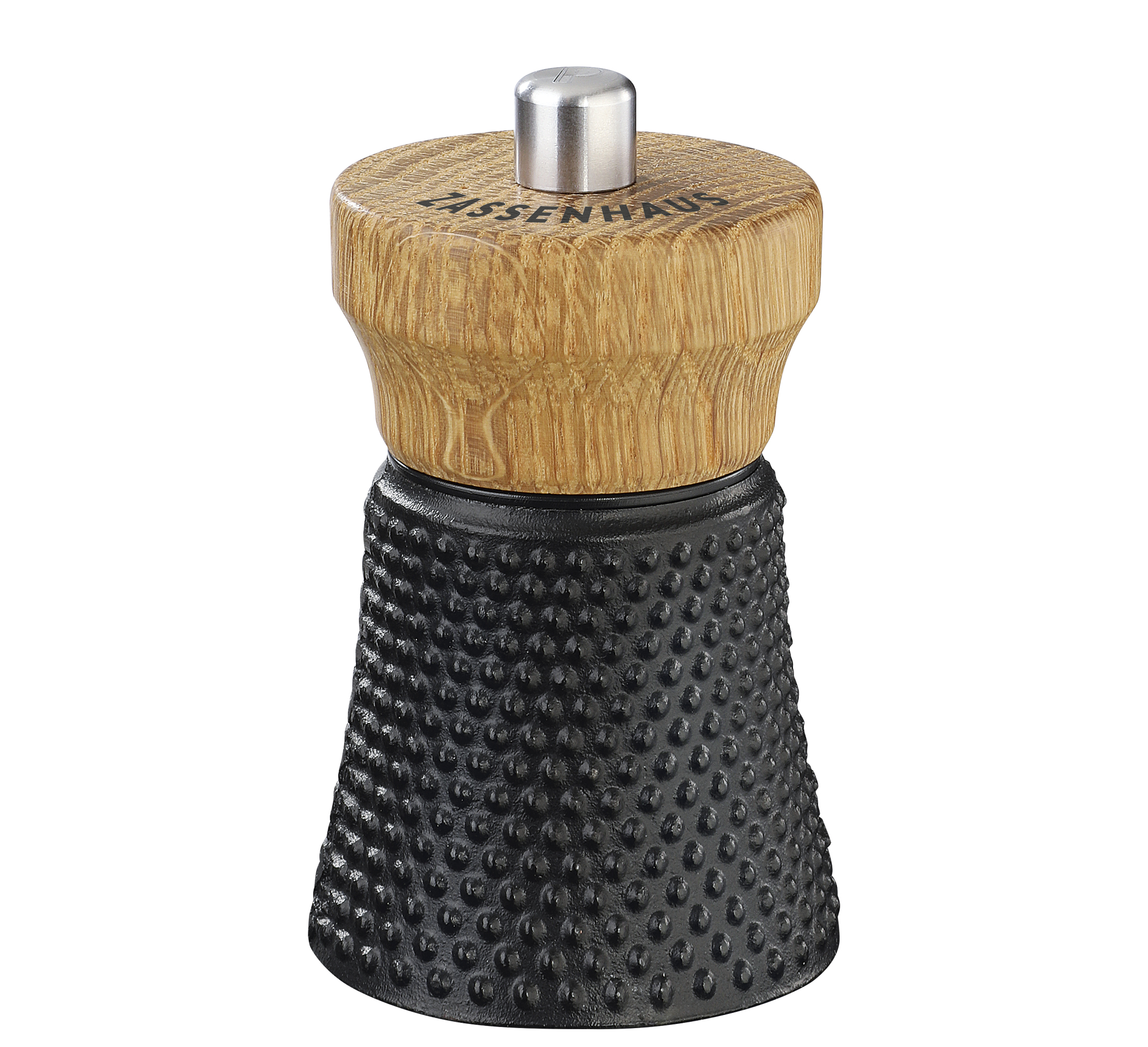 Pfeffermühle WORKER 10 cm Gusseisen/Eiche