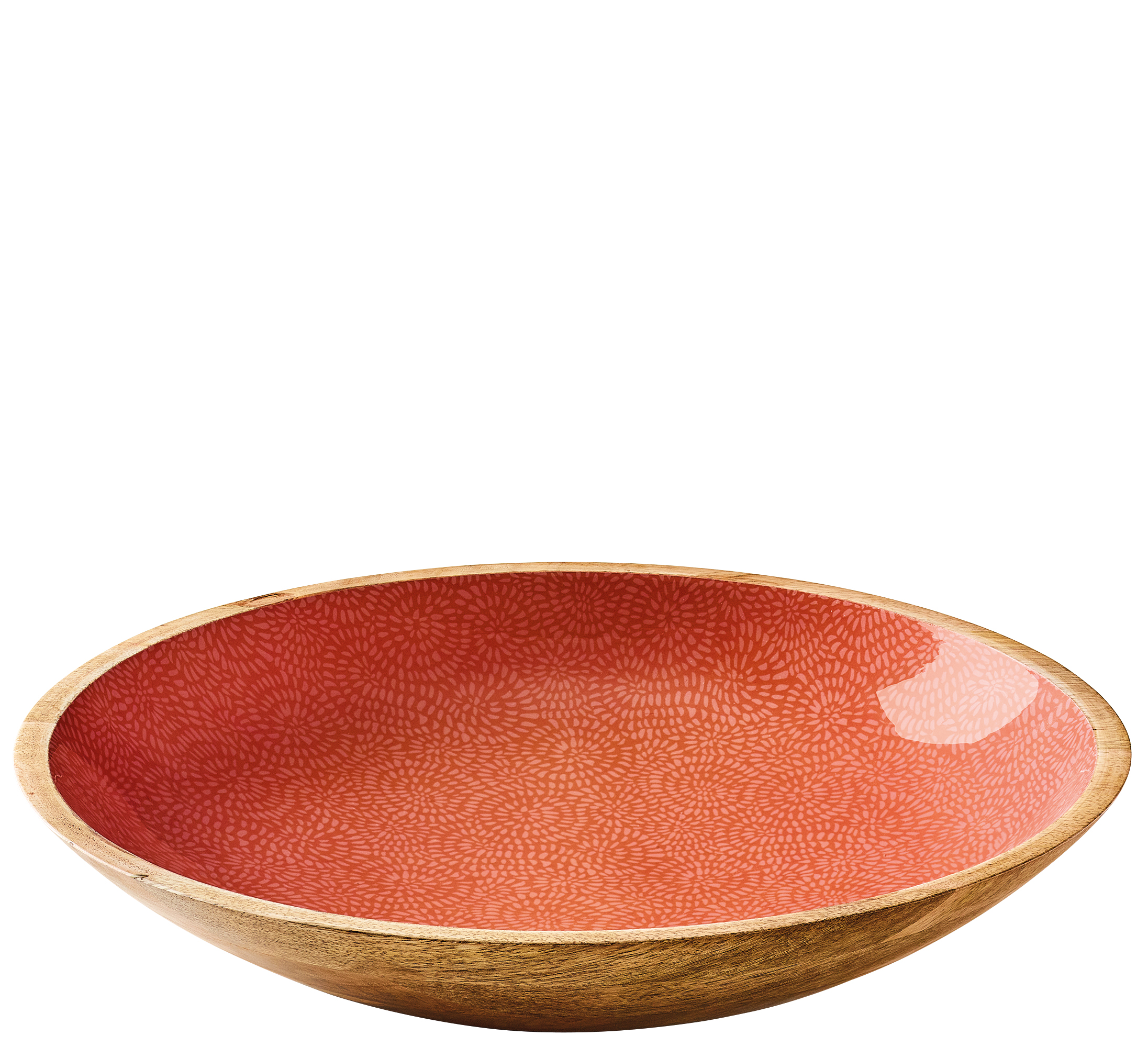 Schale BRUSH CORAL, Mango, Ø 35 cm x 6 cm
