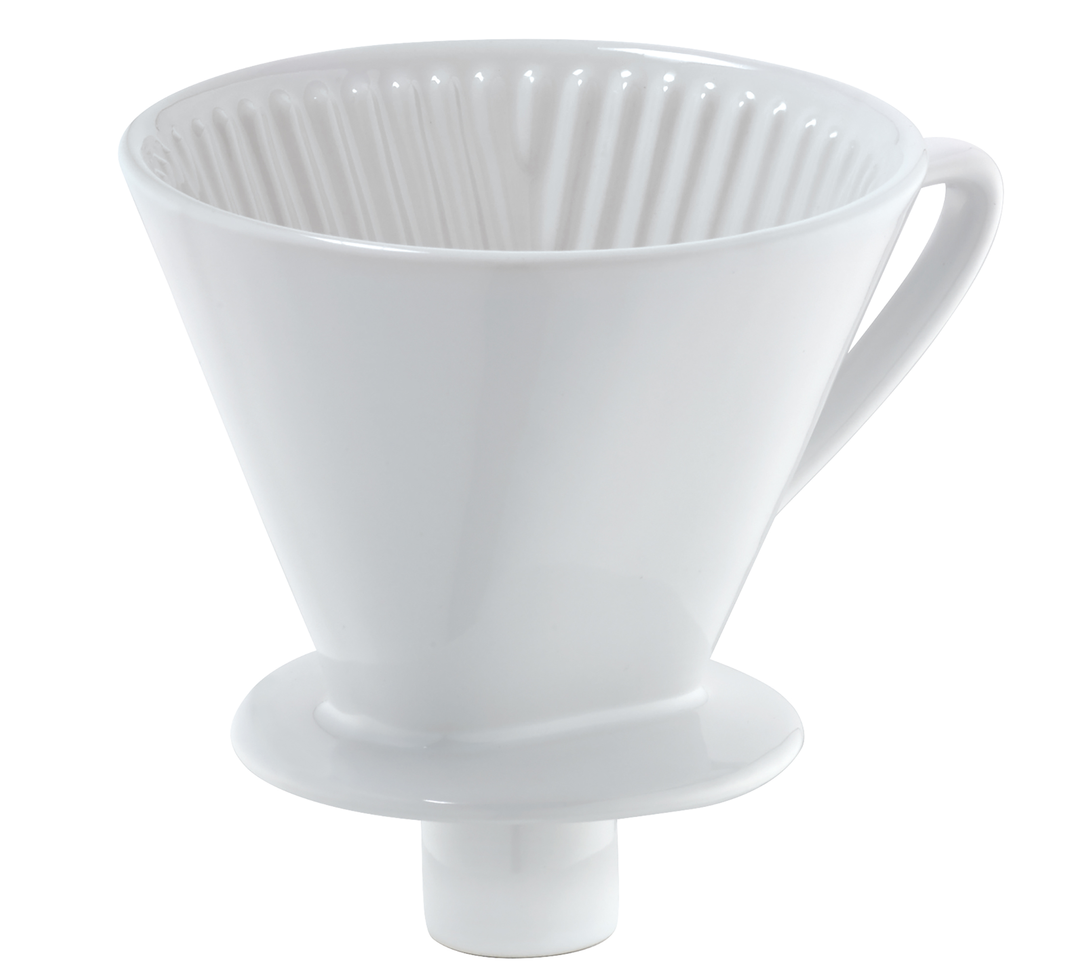Kaffeefilter mit Stutzen Gr. 4 weiß