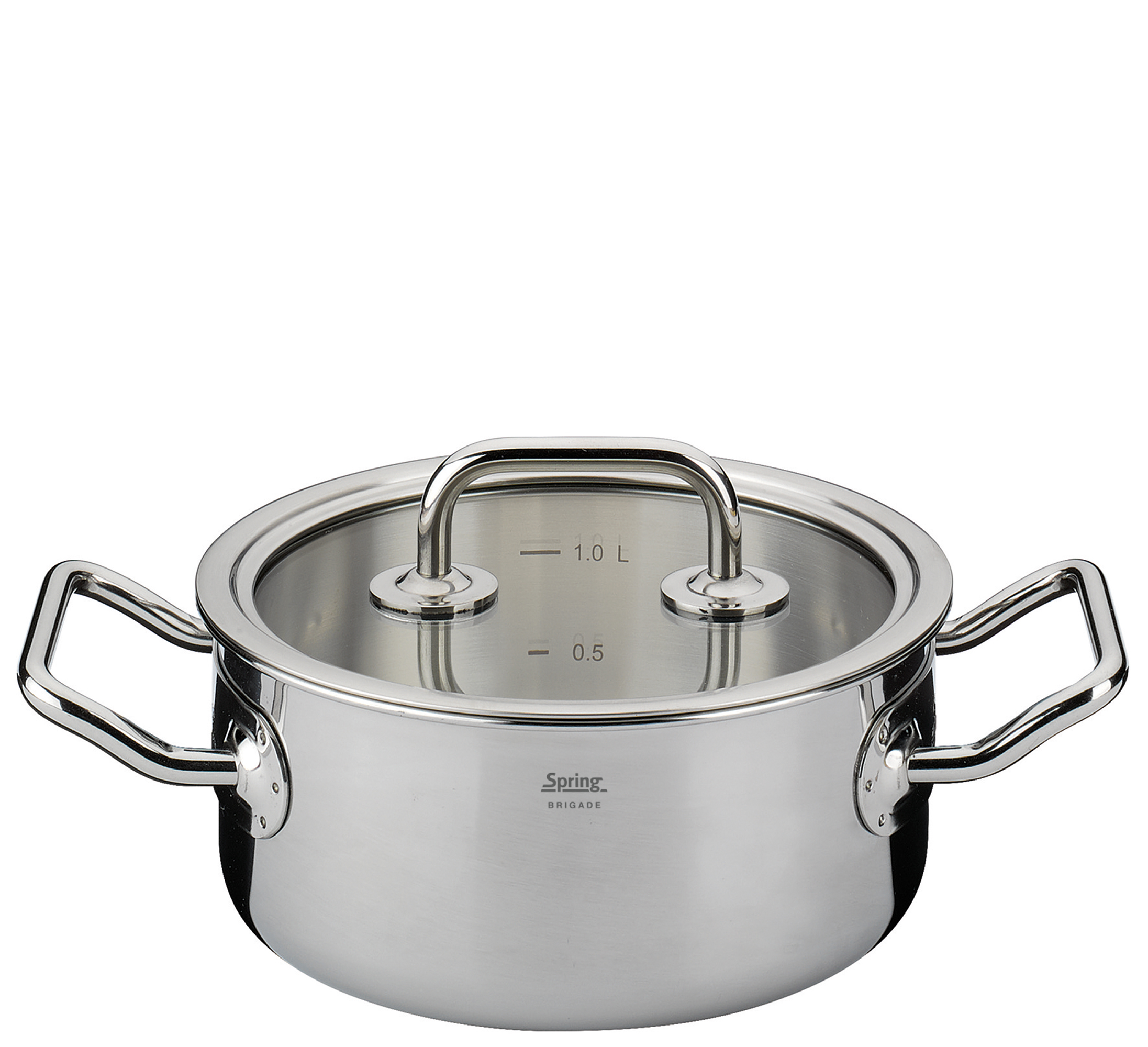 Bratentopf mit Glasdeckel BRIGADE BASIC 16 cm