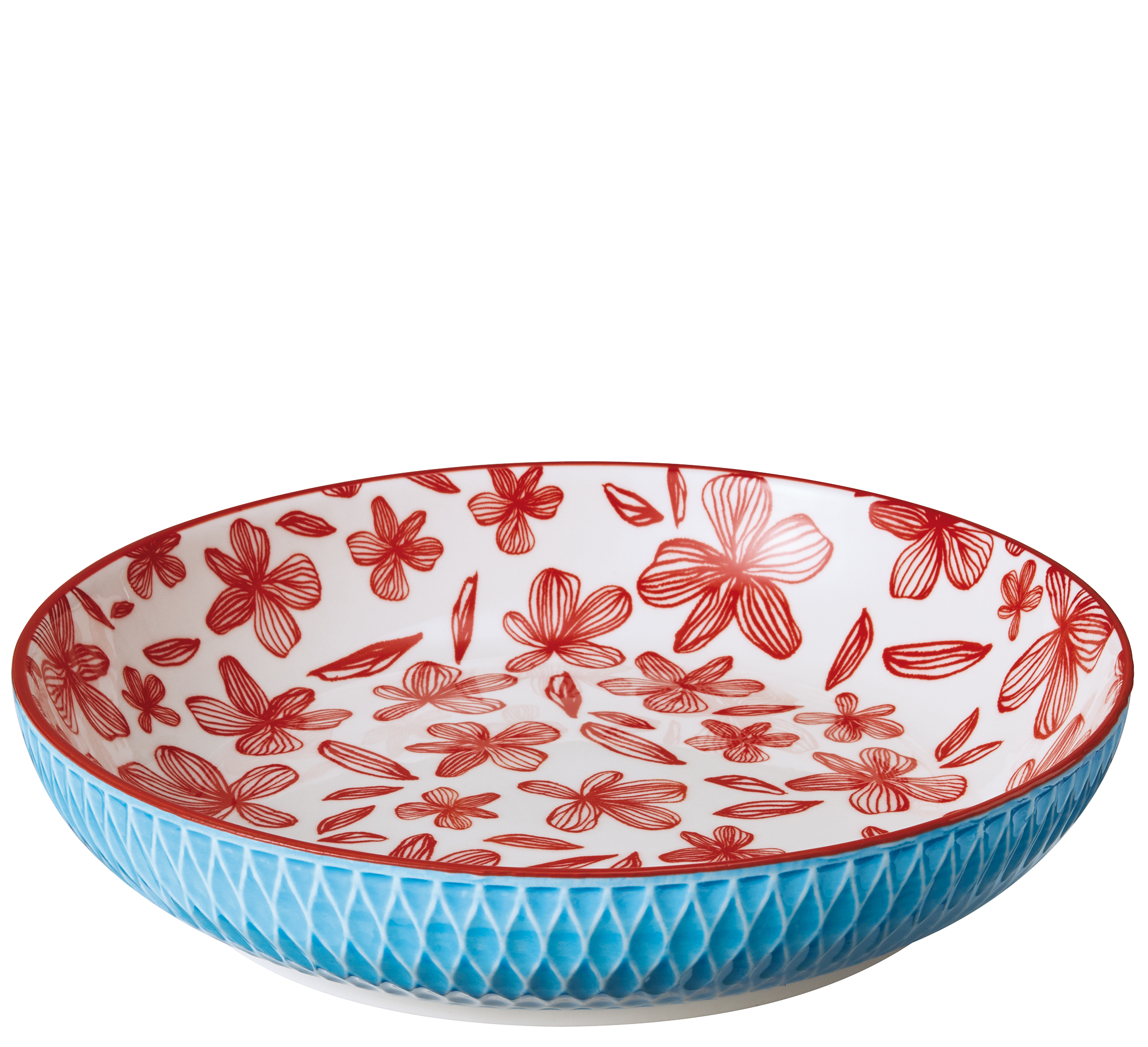 Schale AMICI Rauten blau 21 cm