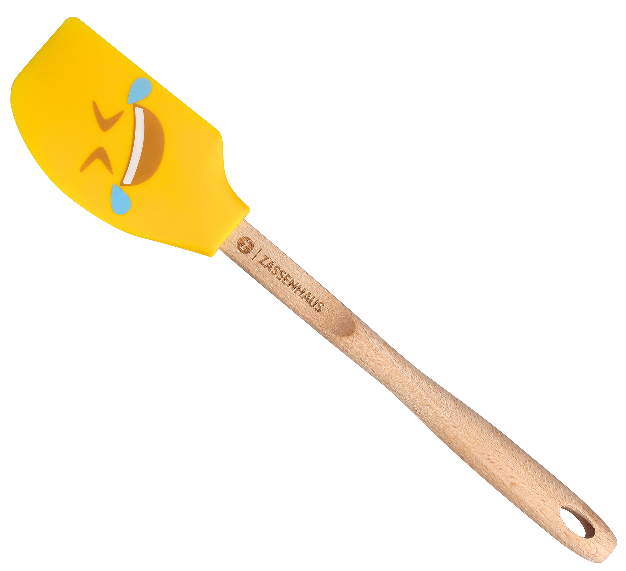 SMILEY2 - Teigschaber ROFL, Buche 30,5 cm
