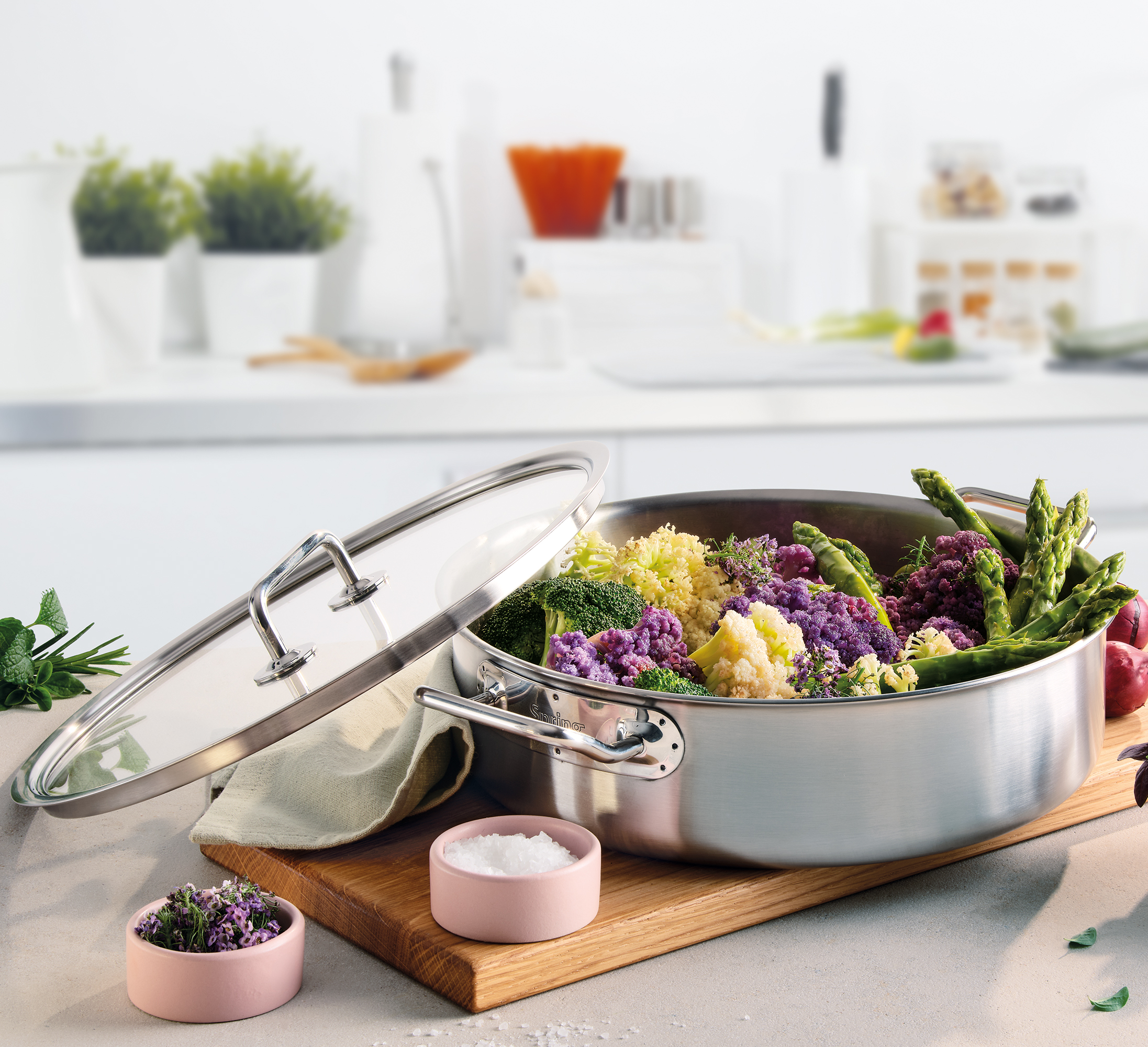 Gourmettopf mit Glasdeckel BRIGADE BASIC 28 cm