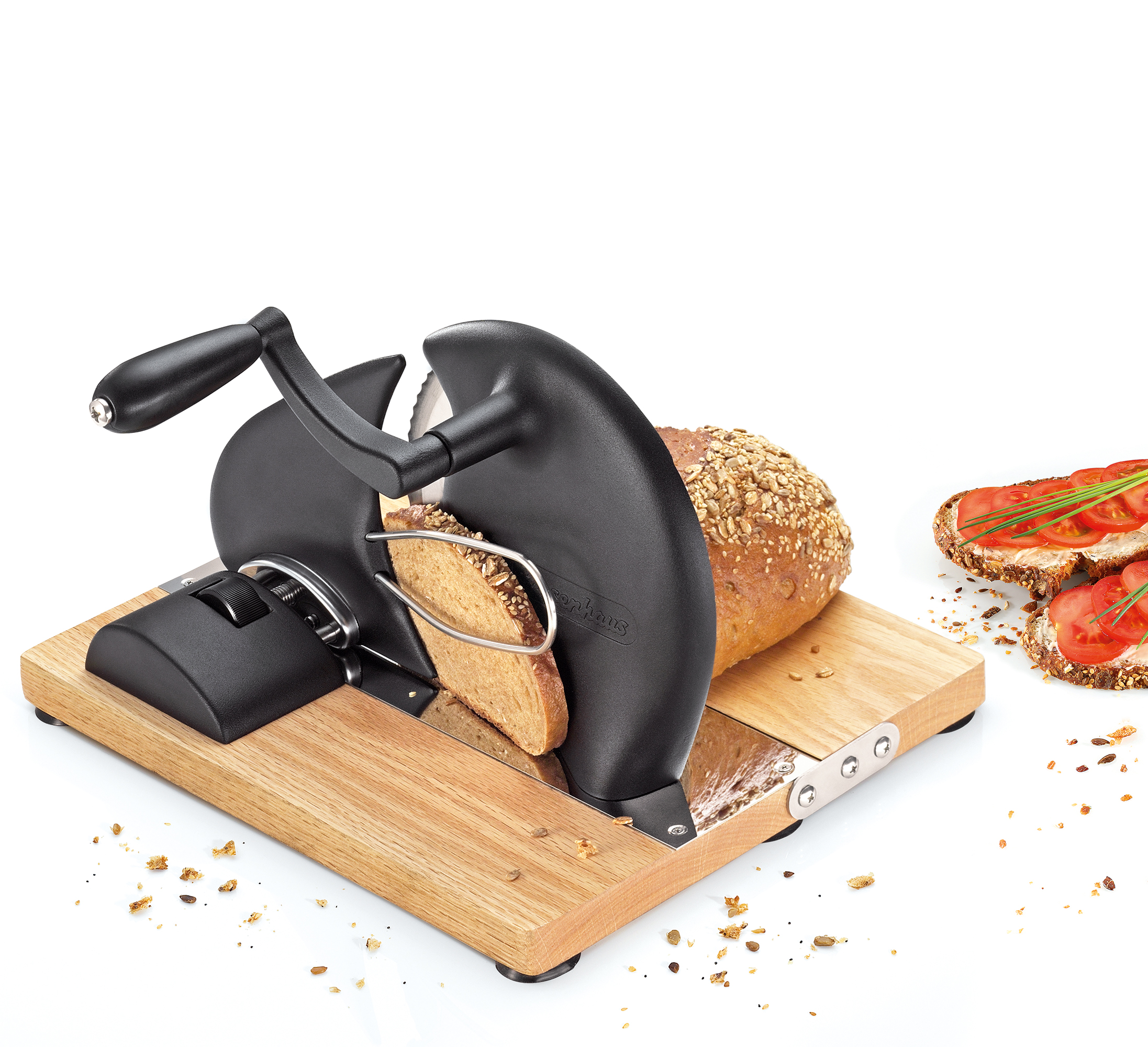 Brotschneidemaschine VINTAGE, manuell, schwarz