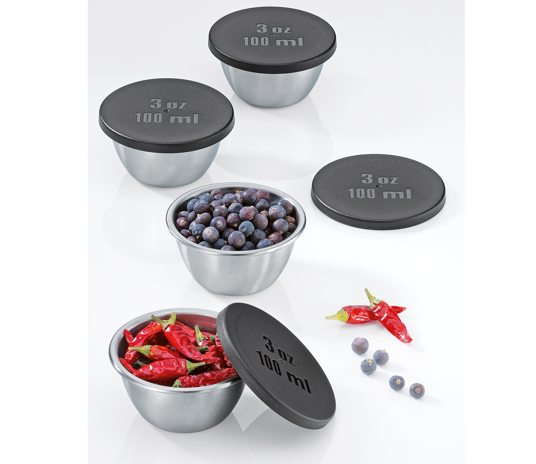 Mini-Gewürzdosen 100 ml, 4er-Set