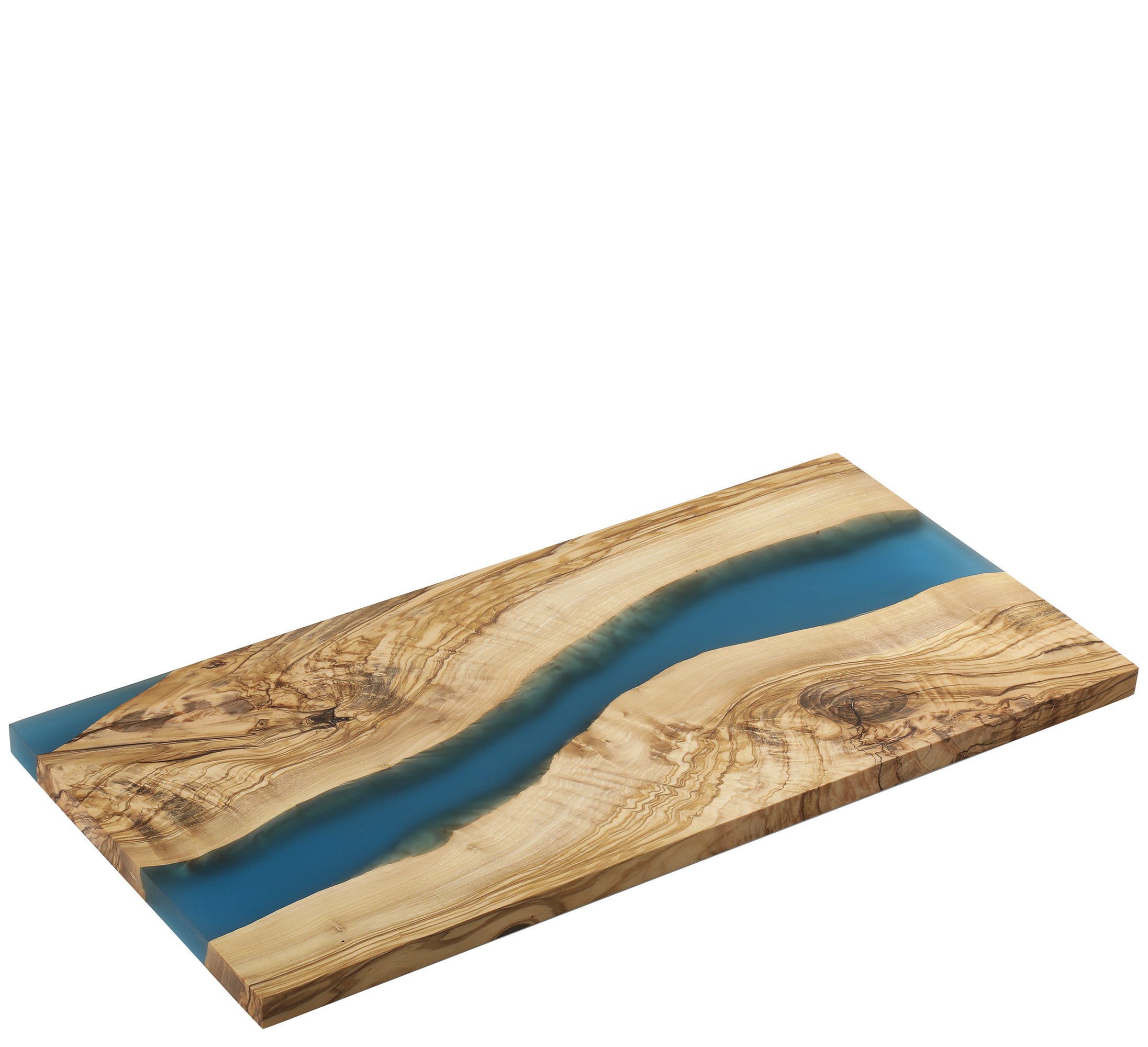 Servierbrett, Olive blau 45 x 22 x 1,5 cm 