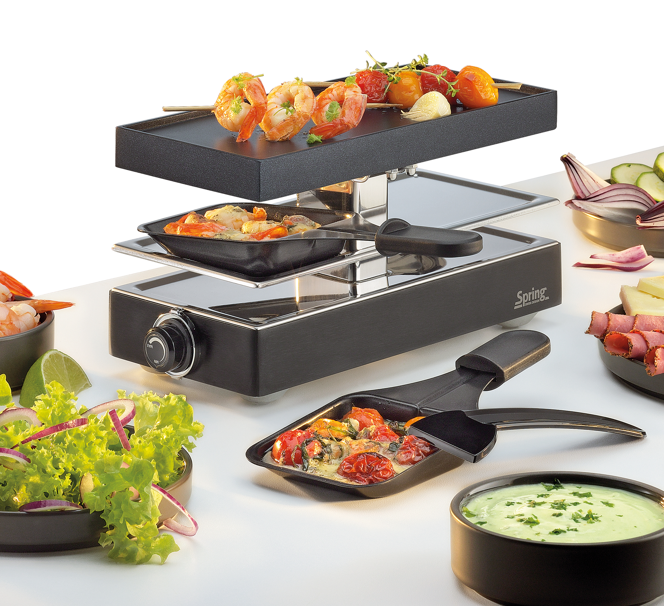 RACLETTE - Raclette2 CLASSIC, Alugrillplatte schwarz RACLETTE - Raclette2 CLASSIC, Alugrillplatte schwarz