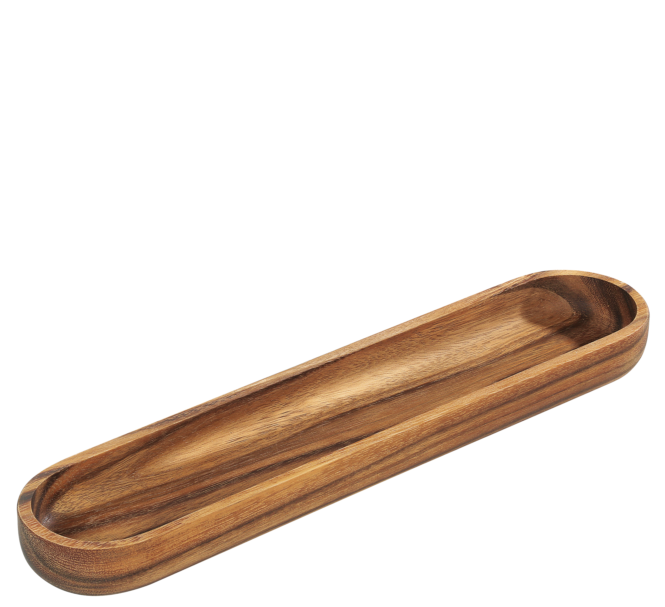 Baguette-/Servierschale, Akazie 45 x 9,5 x 4 cm