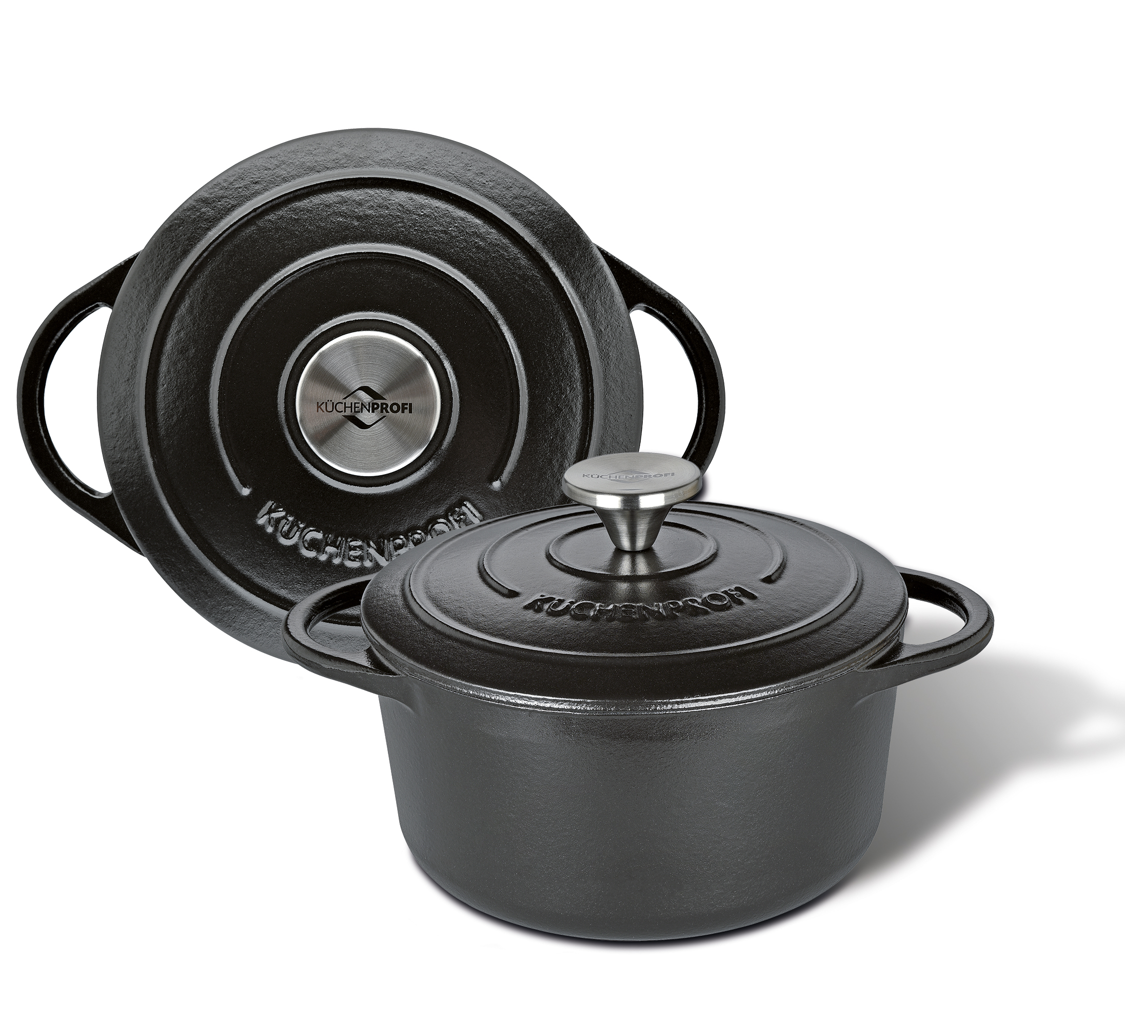 PROVENCE - Bratentopf rund, 22 cm classic black