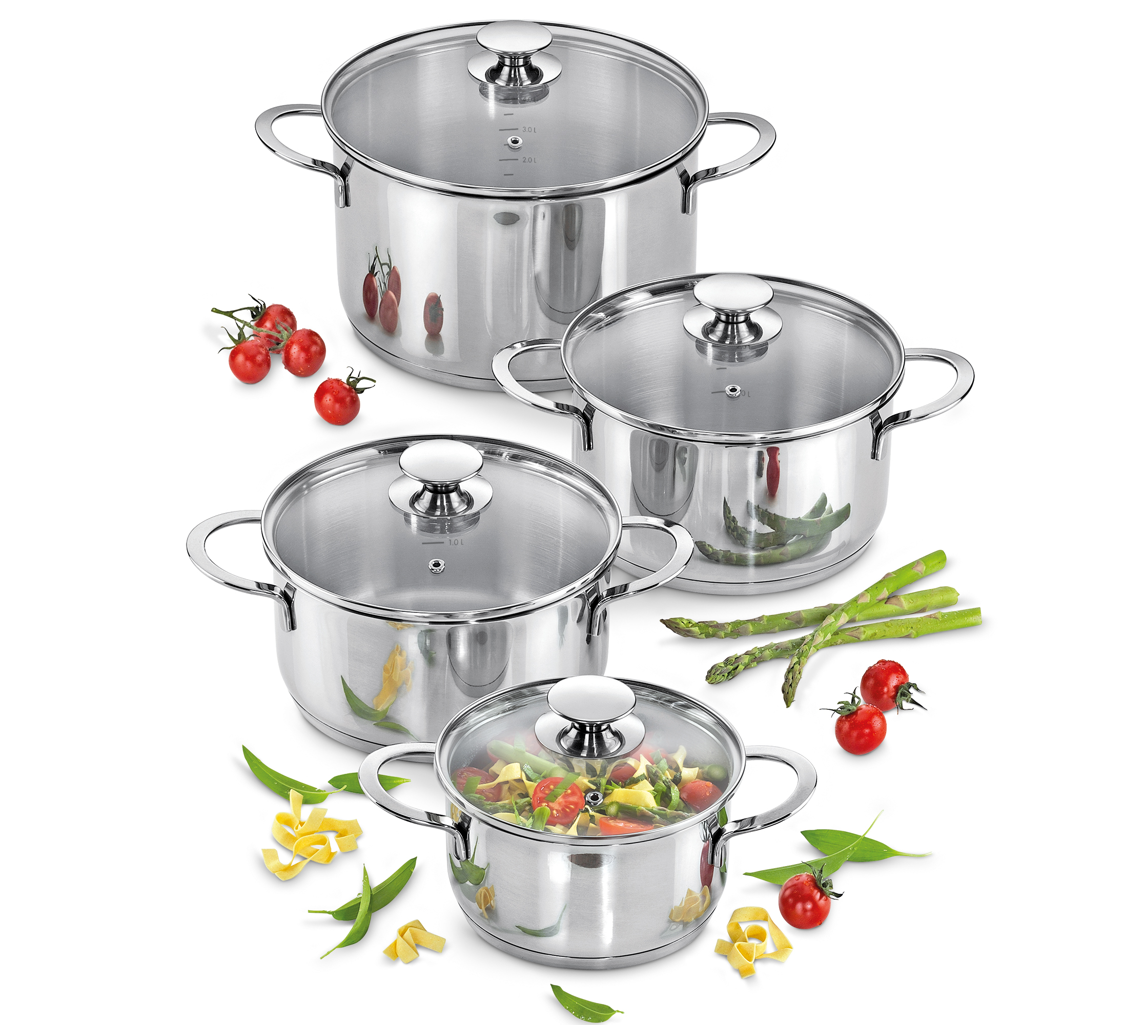 COOK - Topf-Set CAPRI, 4-tlg.