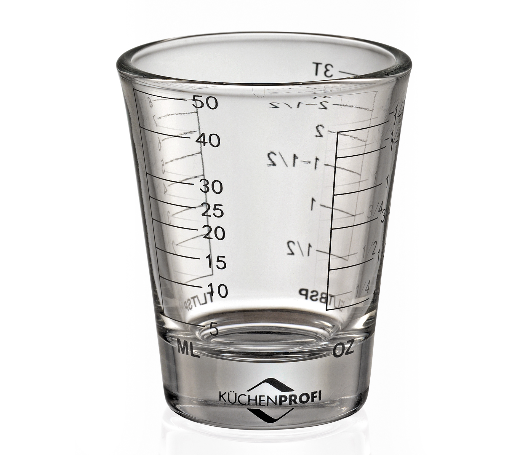 Mini-Messbecher 50 ml, Glas