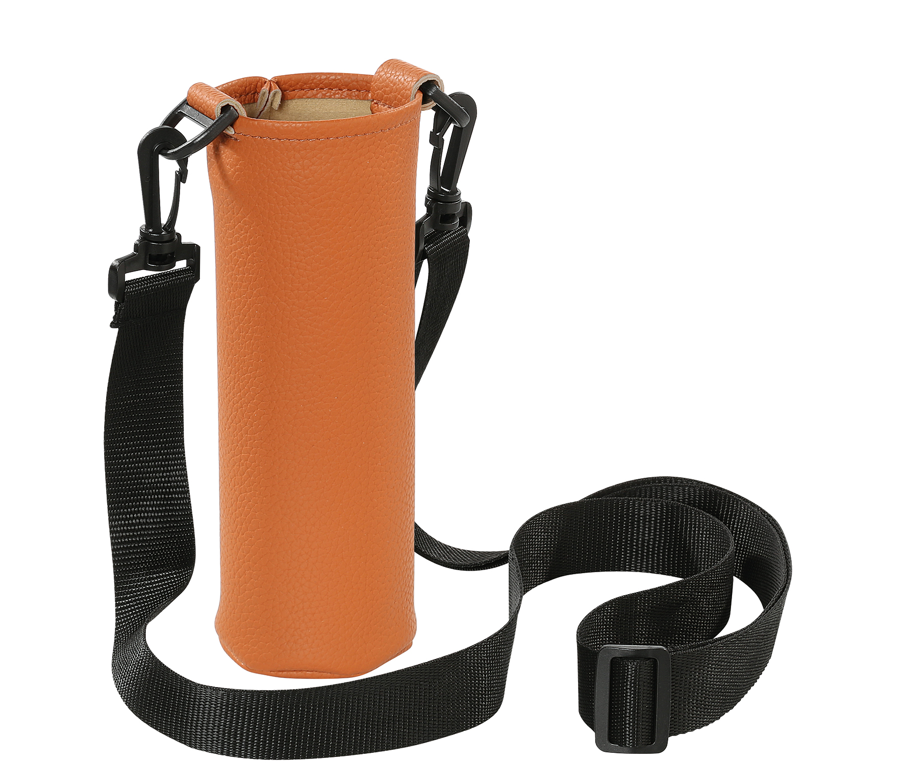 Flaschentasche ELEGANTE, Leder cognac