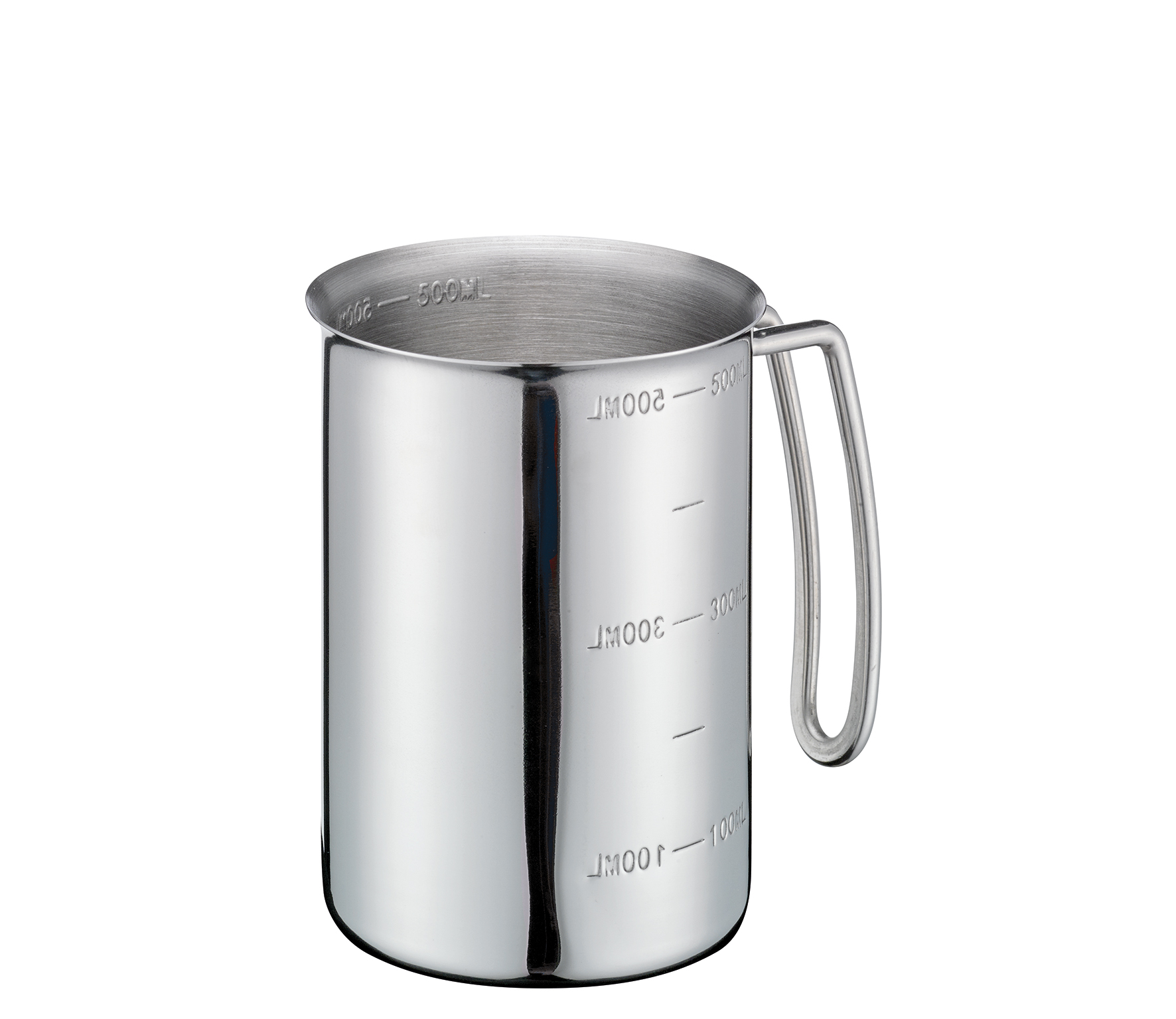Messbecher mit Griff, Edelstahl