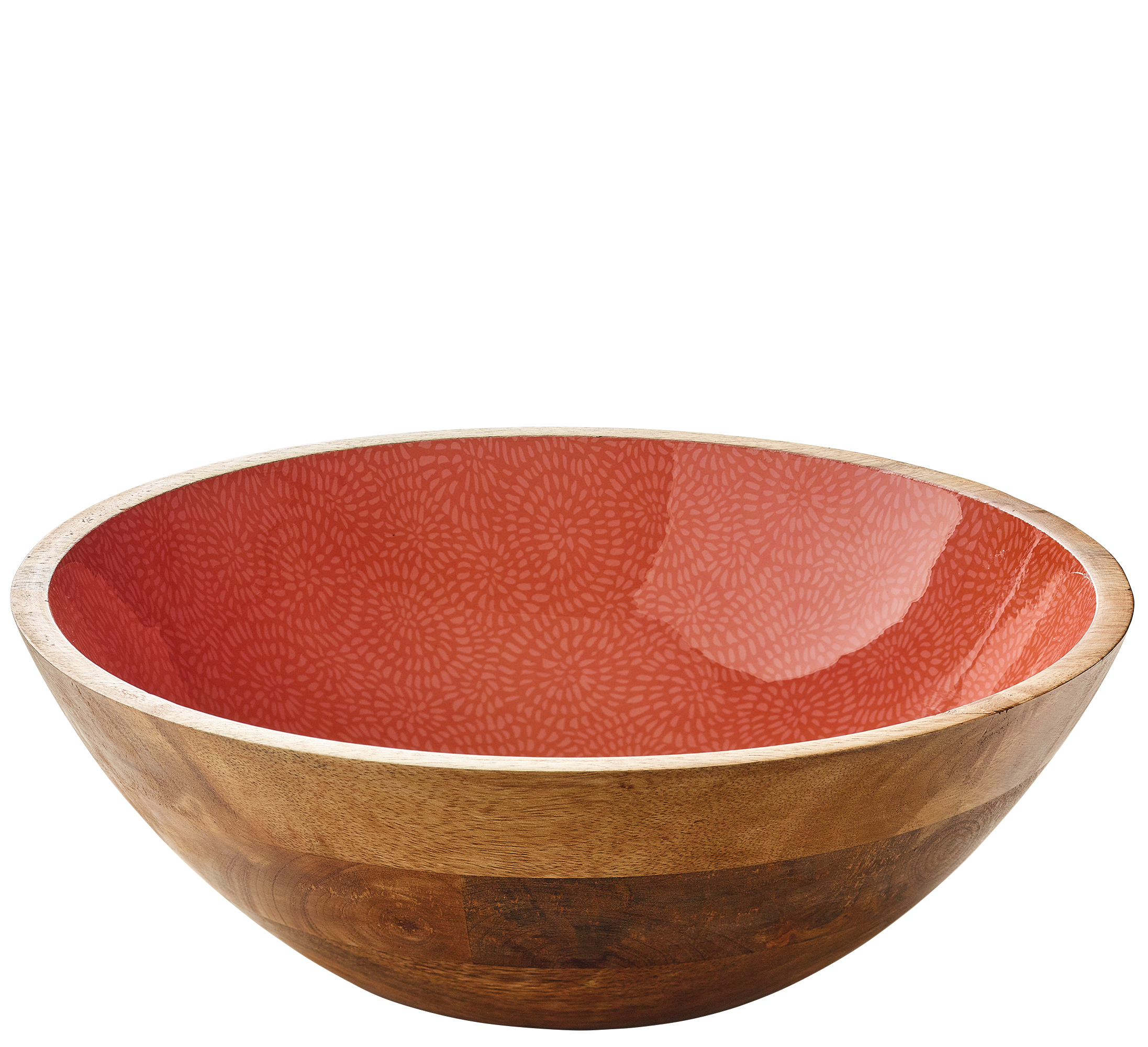 Schüssel BRUSH CORAL, Mango, Ø 35 cm x 12 cm